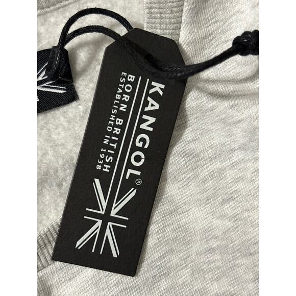 Kangol NWT Crew Neck Sweatshirt Sz M Gray Long Sleeves Soft Pullover Streetwear - Picture 5 of 7